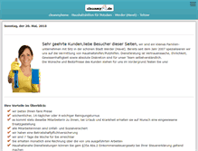 Tablet Screenshot of cleanmyhome.de